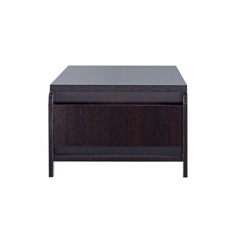 Table basse contemporaine Rafi marron de 142 cm (56 pouces) à une étagère par Furniture of America