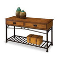 Table basse moderne en chêne vieilli de style artisanal par Homestyles