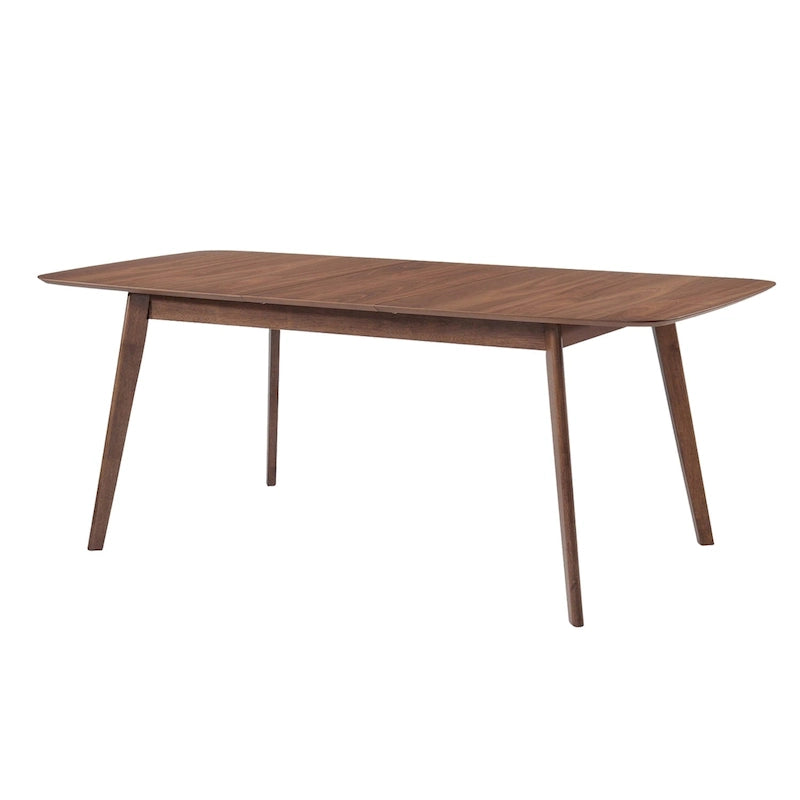 Table de salle à manger rectangulaire en noyer naturel