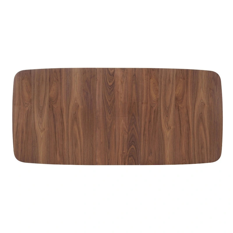 Table de salle à manger rectangulaire en noyer naturel