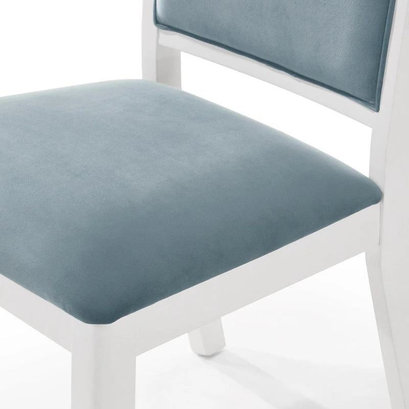 Chaises de salle à manger CraftPorch Luxueuses à rayures en cristal et diamant (Ensemble de 6)