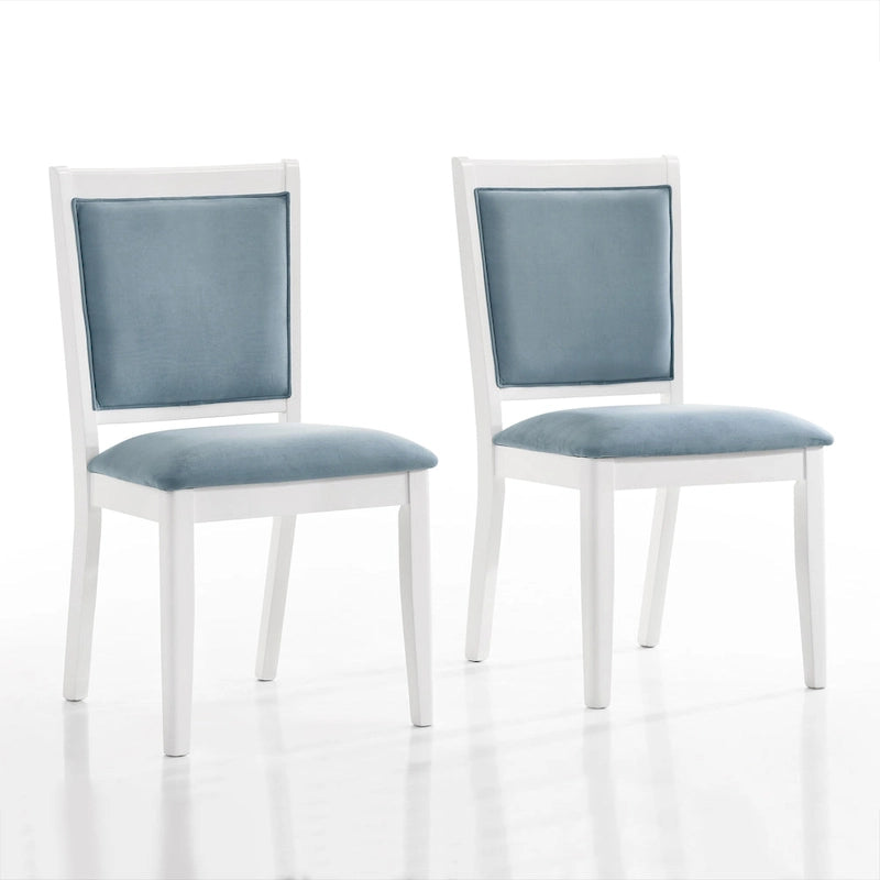 Chaises de salle à manger CraftPorch Luxueuses à rayures en cristal et diamant (Ensemble de 6)