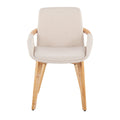 Chaise de salle à manger en bois naturel Carson Carrington Pugo
