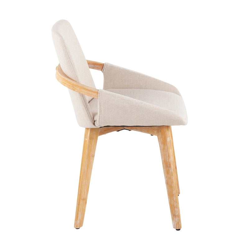 Chaise de salle à manger en bois naturel Carson Carrington Pugo