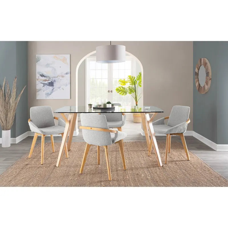 Chaise de salle à manger en bois naturel Carson Carrington Pugo