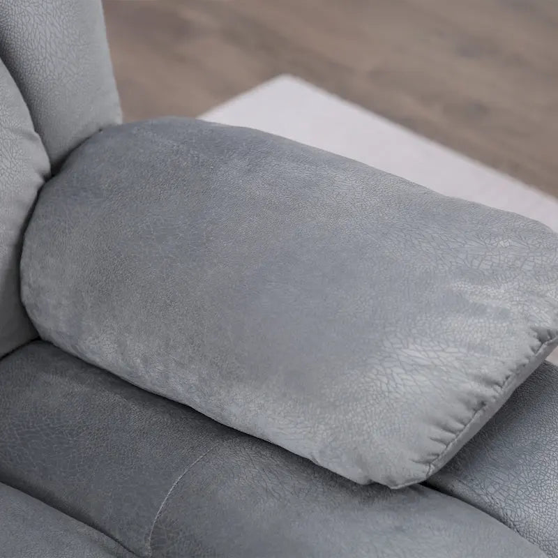 Fauteuil inclinable manuel rembourré en tissu doux avec fonction massage et chauffage