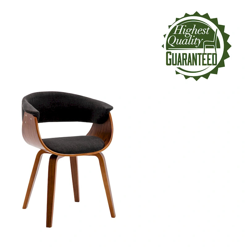 Chaise de salle à manger Porthos Home Merin en tissu avec pieds en bois