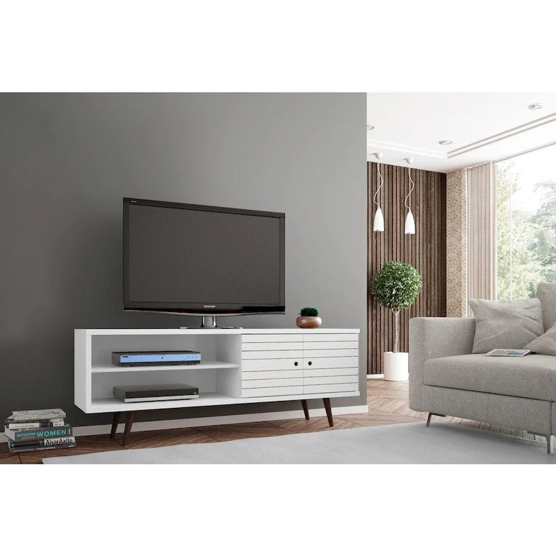 Manhattan Comfort Console d'armoire multimédia moderne en bois Sortland