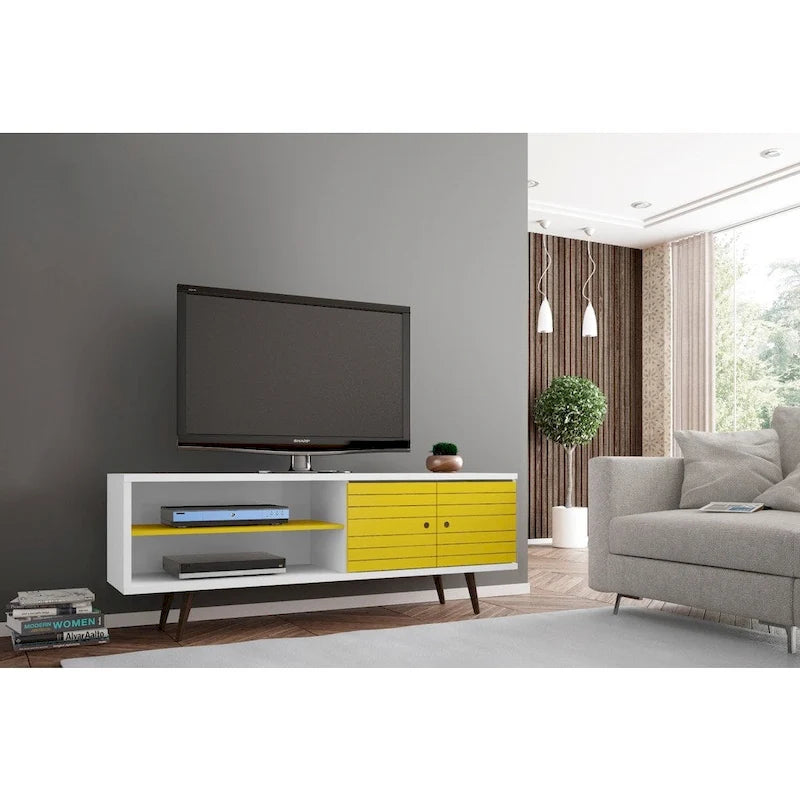 Manhattan Comfort Console d'armoire multimédia moderne en bois Sortland