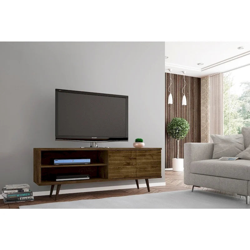 Manhattan Comfort Console d'armoire multimédia moderne en bois Sortland