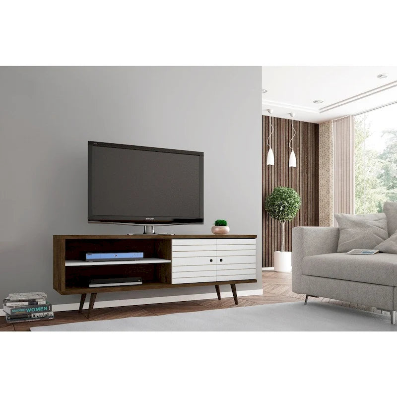 Manhattan Comfort Console d'armoire multimédia moderne en bois Sortland