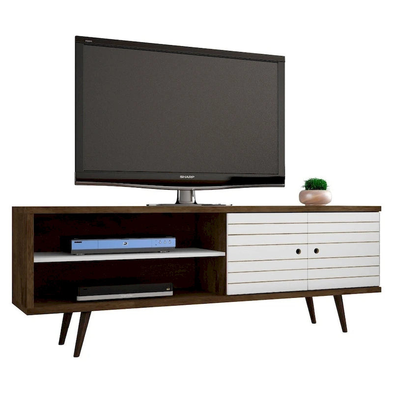 Manhattan Comfort Console d'armoire multimédia moderne en bois Sortland