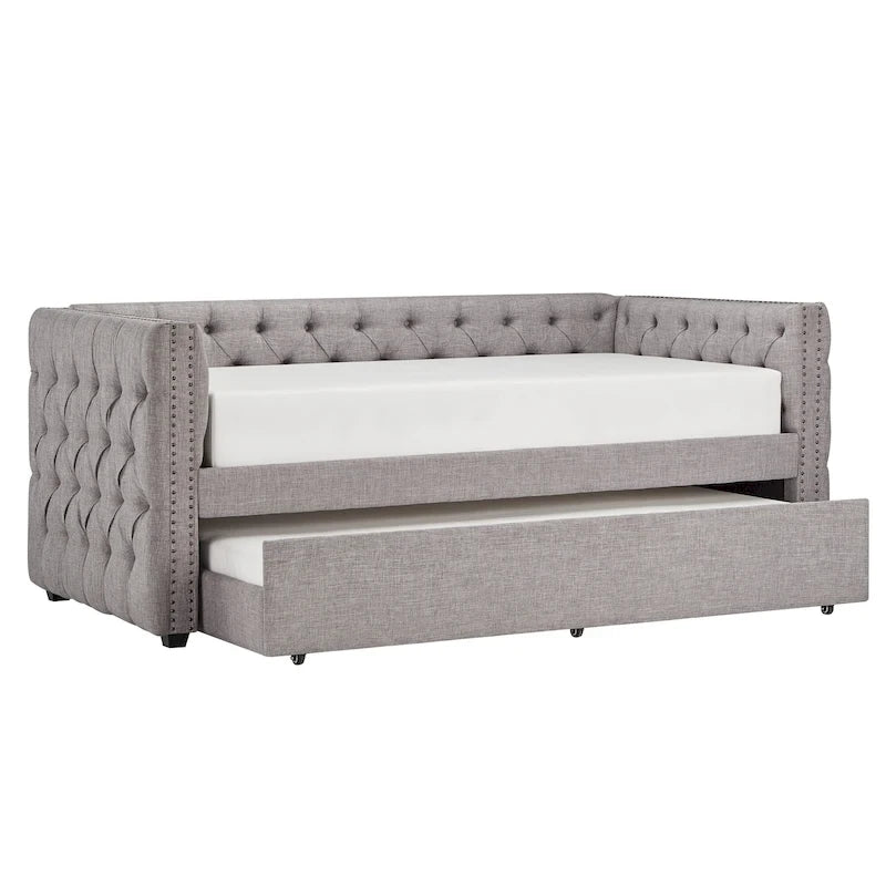 Lit de jour double capitonné Knightsbridge par iNSPIRE Q Artisan