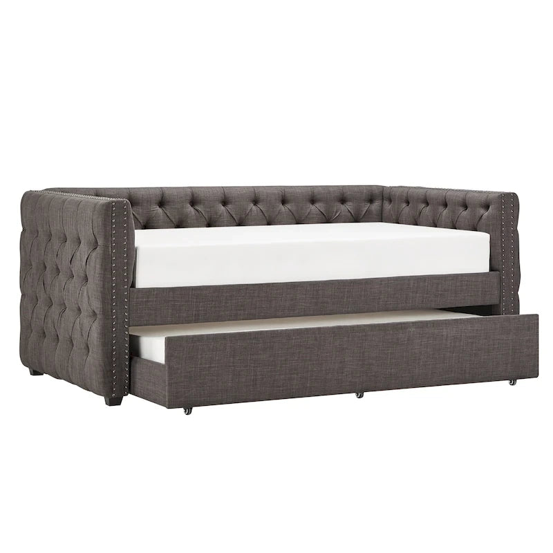 Lit de jour double capitonné Knightsbridge par iNSPIRE Q Artisan