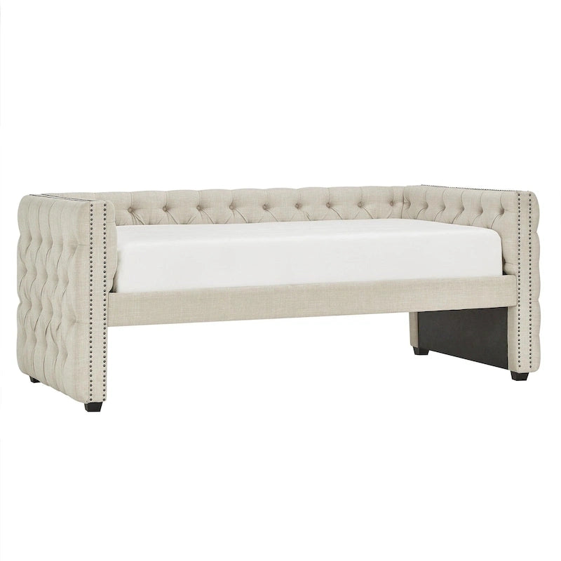 Lit de jour double capitonné Knightsbridge par iNSPIRE Q Artisan