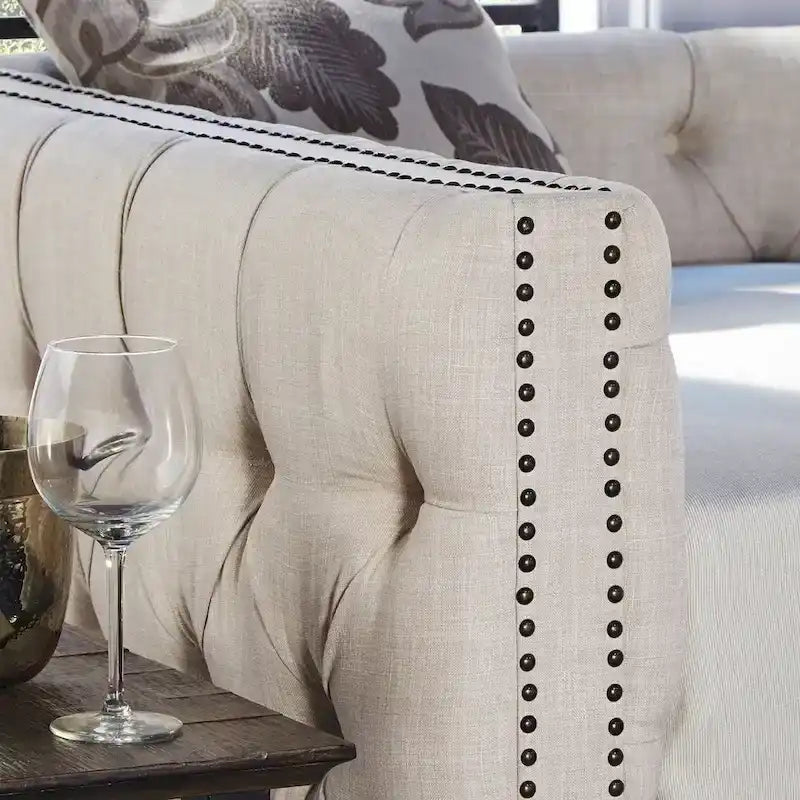 Lit de jour double capitonné Knightsbridge par iNSPIRE Q Artisan
