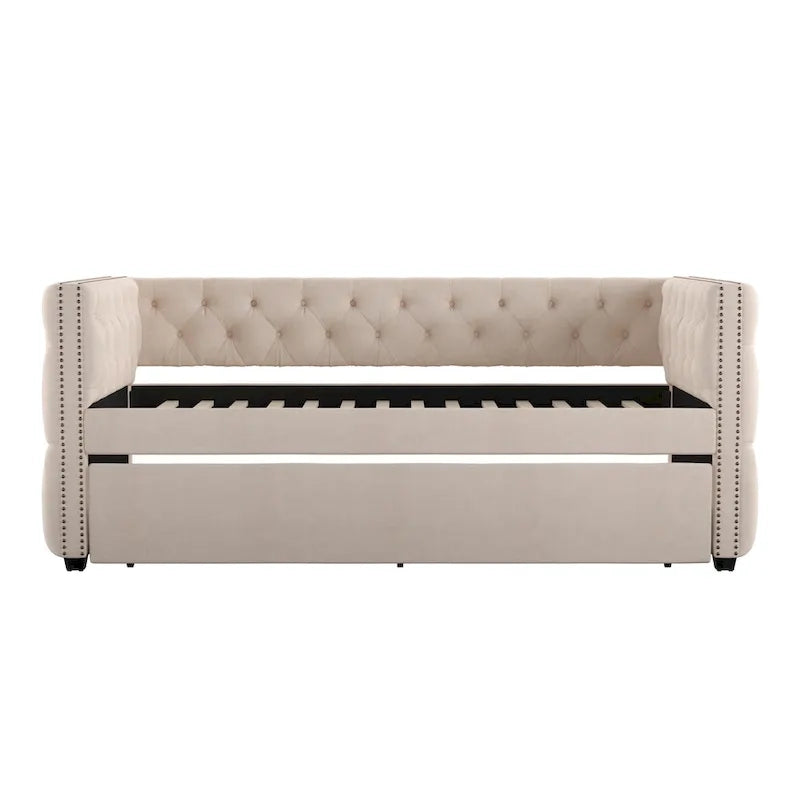 Lit de jour double capitonné Knightsbridge par iNSPIRE Q Artisan