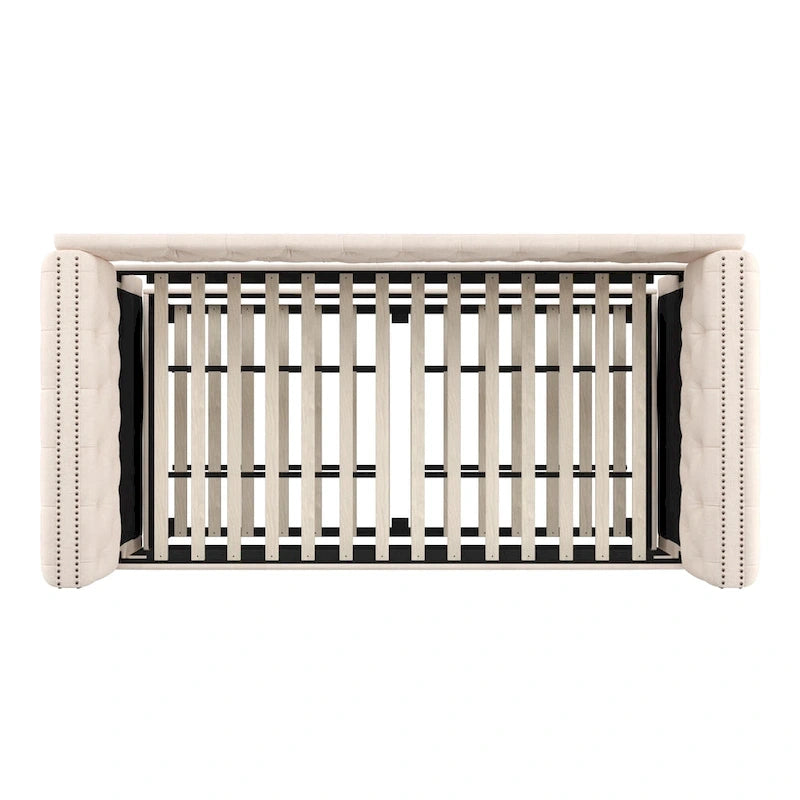 Lit de jour double capitonné Knightsbridge par iNSPIRE Q Artisan