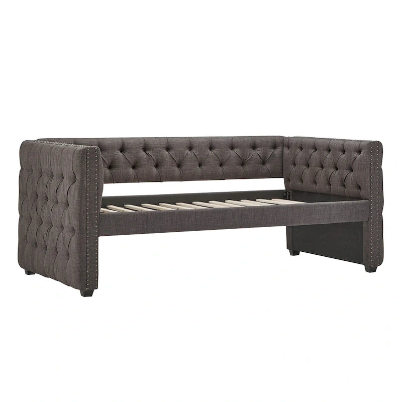 Lit de jour double capitonné Knightsbridge par iNSPIRE Q Artisan