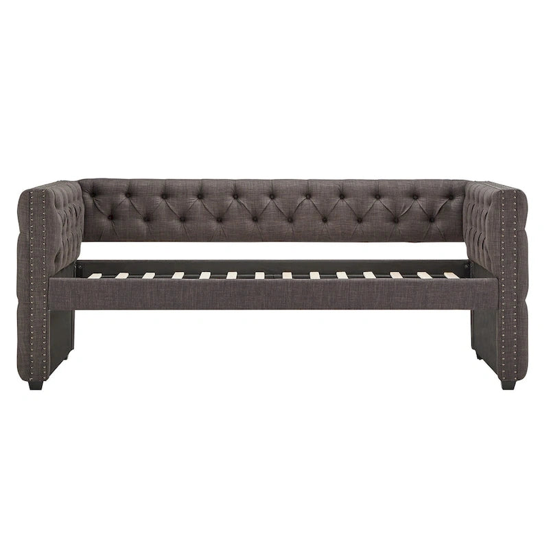 Lit de jour double capitonné Knightsbridge par iNSPIRE Q Artisan