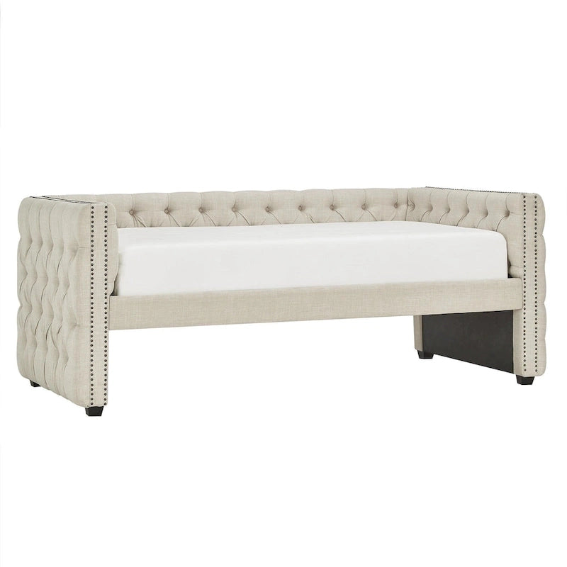 Lit de jour double capitonné Knightsbridge par iNSPIRE Q Artisan