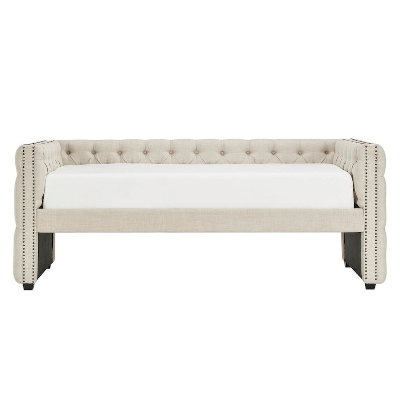 Lit de jour double capitonné Knightsbridge par iNSPIRE Q Artisan