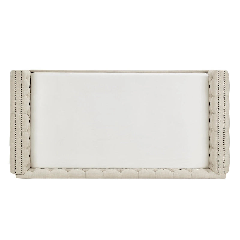 Lit de jour double capitonné Knightsbridge par iNSPIRE Q Artisan