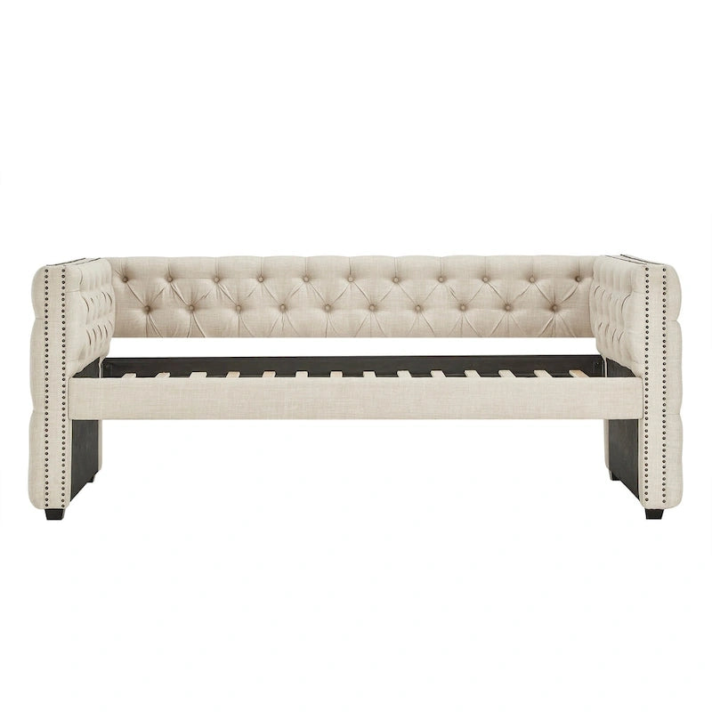 Lit de jour double capitonné Knightsbridge par iNSPIRE Q Artisan