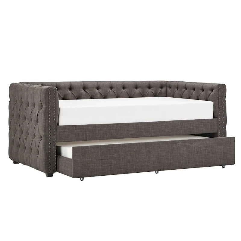 Lit de jour double capitonné Knightsbridge par iNSPIRE Q Artisan