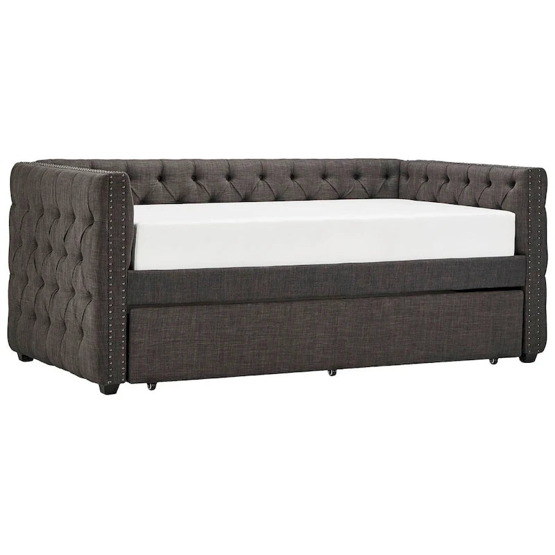Lit de jour double capitonné Knightsbridge par iNSPIRE Q Artisan