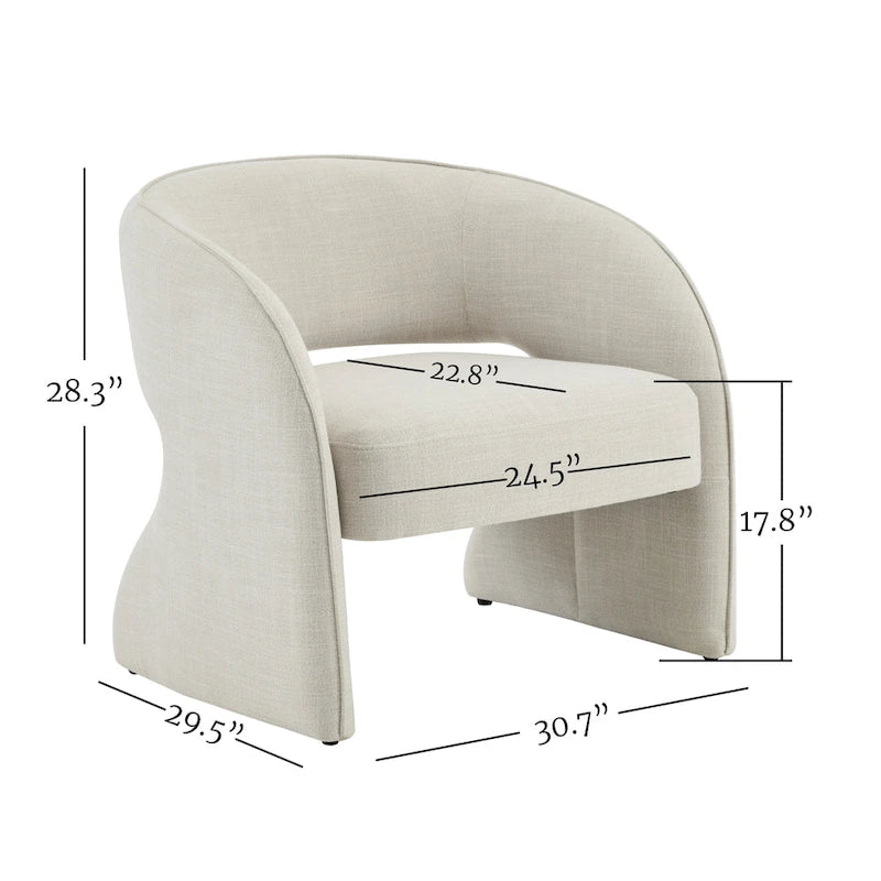 Fauteuil d'appoint design Samuel