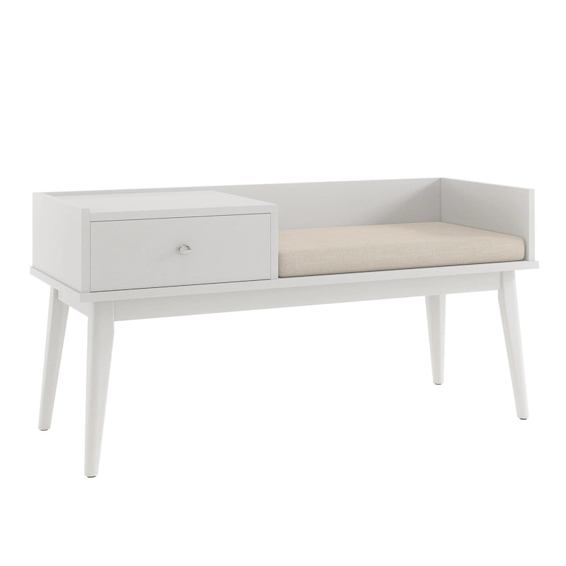 Banc d'entrée Niklas à 1 tiroir avec coussin iNSPIRE Q Moderne
