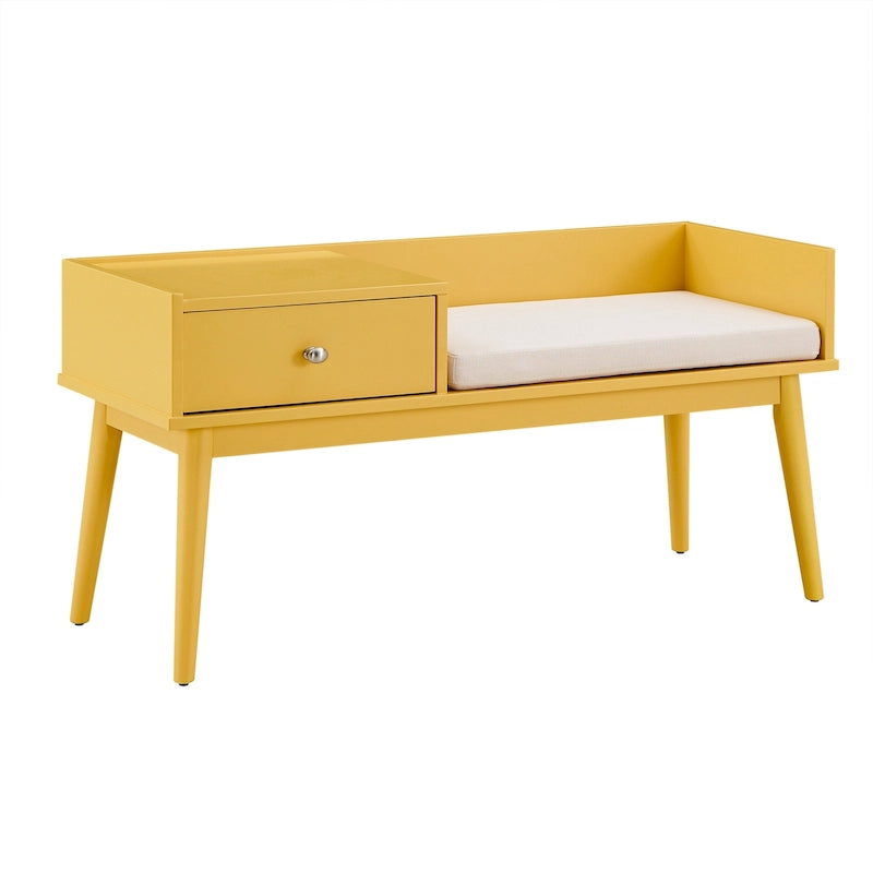Banc d'entrée Niklas à 1 tiroir avec coussin iNSPIRE Q Moderne