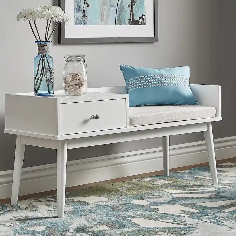Banc d'entrée Niklas à 1 tiroir avec coussin iNSPIRE Q Moderne