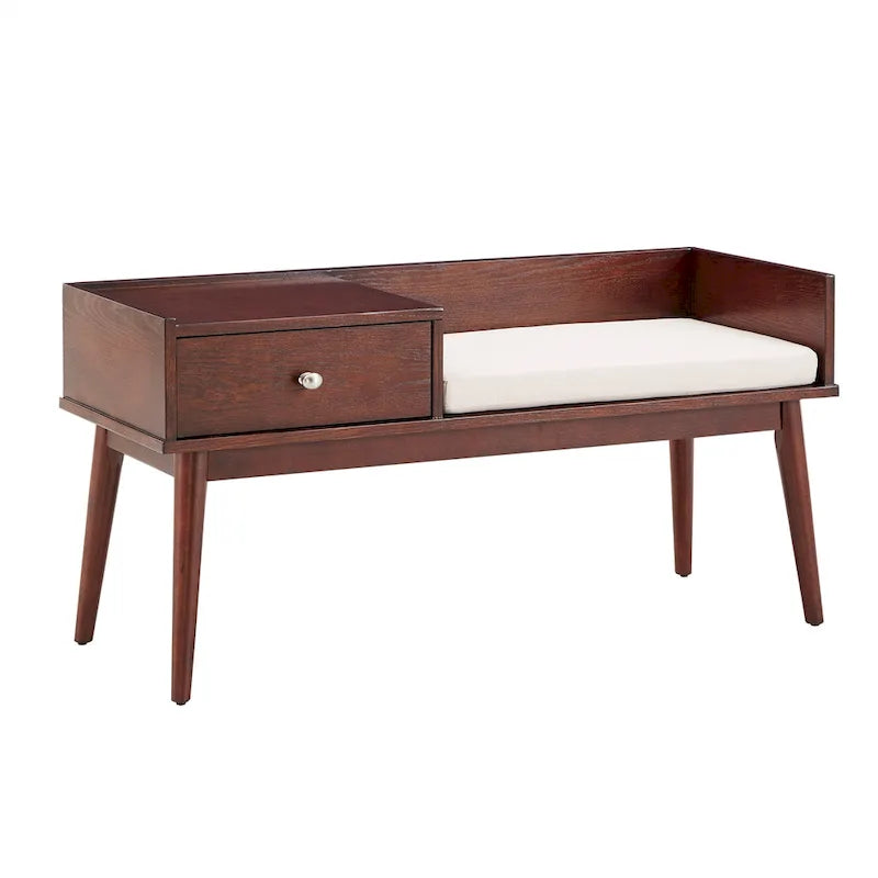 Banc d'entrée Niklas à 1 tiroir avec coussin iNSPIRE Q Moderne
