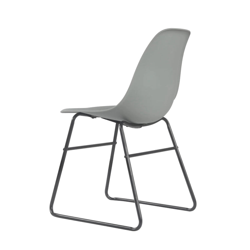 Chaises de salle à manger modernes sans accoudoirs Alivia de Porthos Home avec pieds en fer (lot de 2)