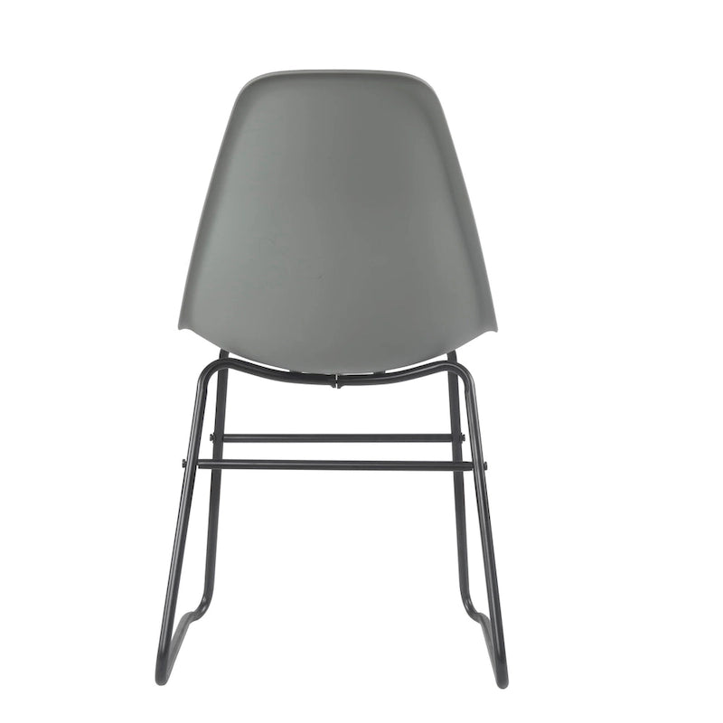 Chaises de salle à manger modernes sans accoudoirs Alivia de Porthos Home avec pieds en fer (lot de 2)