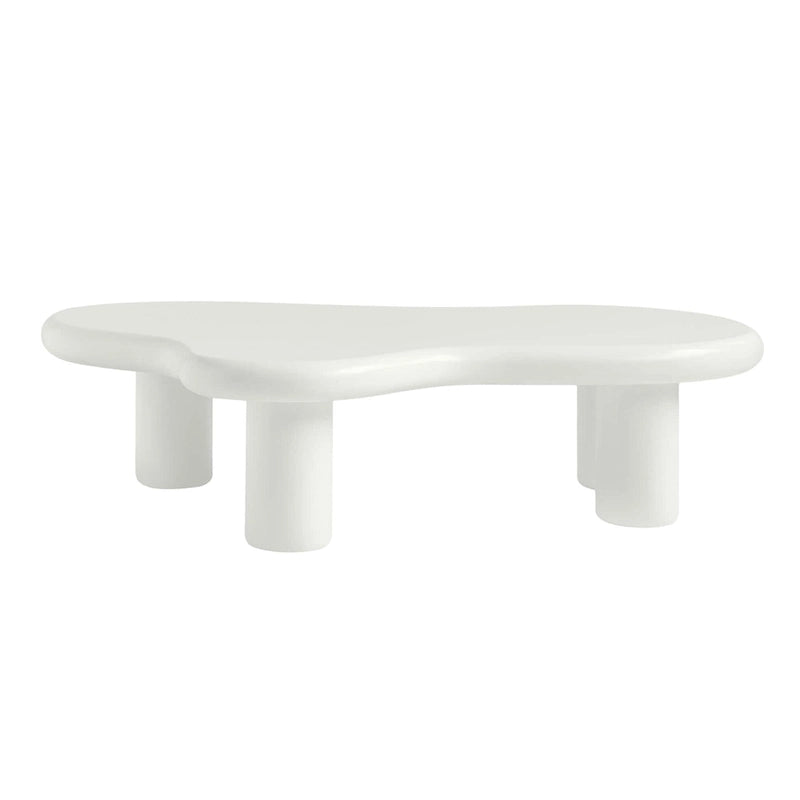 Table basse nuage, table basse moderne irrégulière à 4 pieds