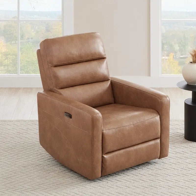 Fauteuil inclinable pivotant électrique Jason avec appui-tête et ports de chargement USB