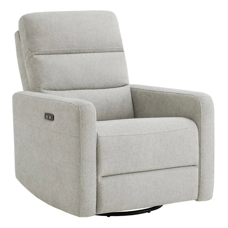 Fauteuil inclinable pivotant électrique Jason avec appui-tête et ports de chargement USB