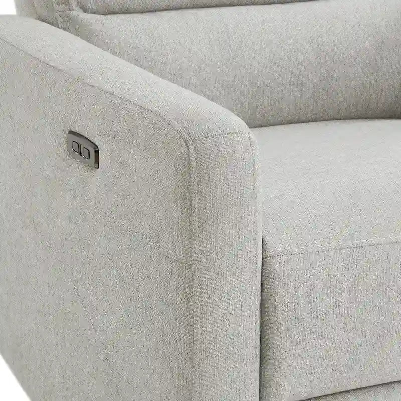 Fauteuil inclinable pivotant électrique Jason avec appui-tête et ports de chargement USB