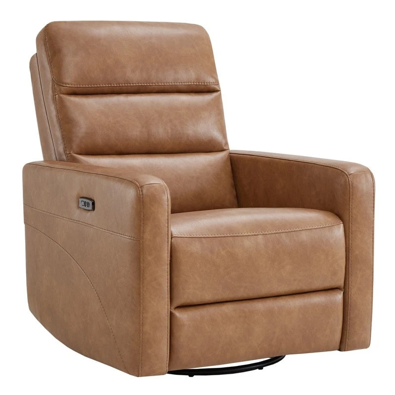 Fauteuil inclinable pivotant électrique Jason avec appui-tête et ports de chargement USB