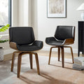 Chaises de salle à manger pivotantes Art Leon en bois rembourré (lot de 2)