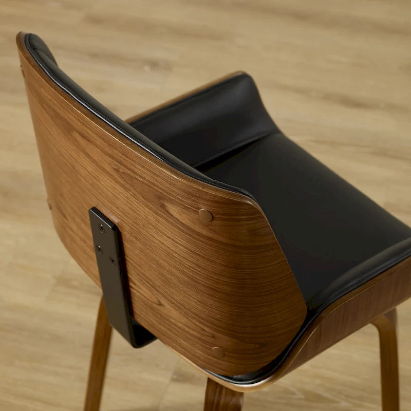 Chaises de salle à manger pivotantes Art Leon en bois rembourré (lot de 2)