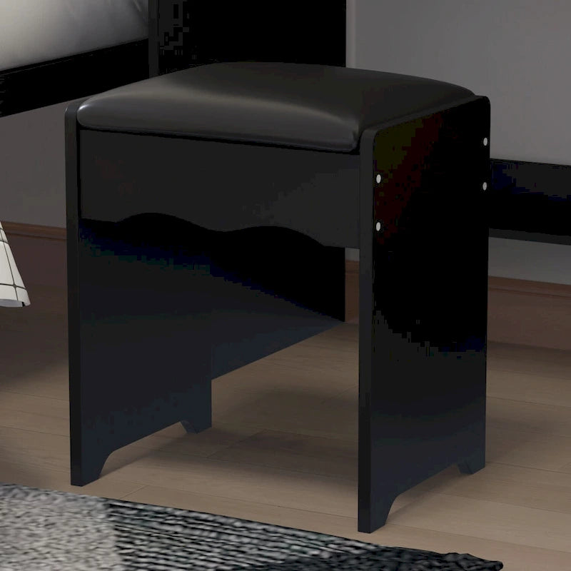 Ensemble coiffeuse avec 3 lampes et tabouret