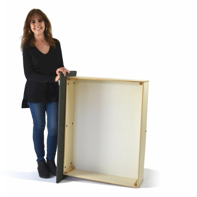 Lit plateforme rembourré Aubrey Mammoth avec rangement et 2 tiroirs