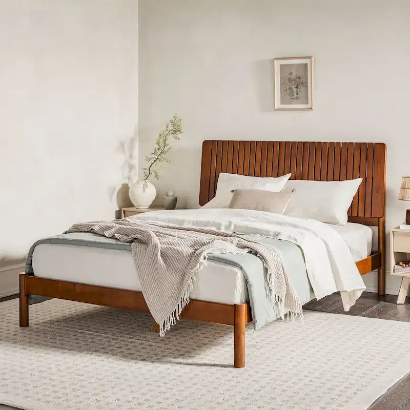 Tête de lit à lattes Middlebrook Designs pour lit Queen moderne