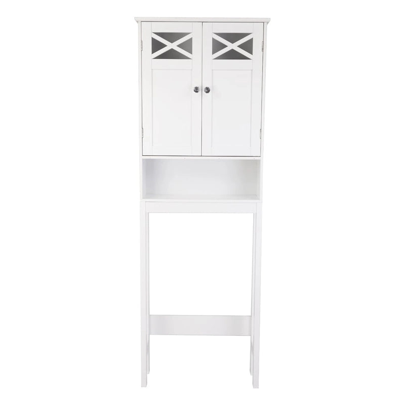 Meuble WC à double porte 68FCH blanc