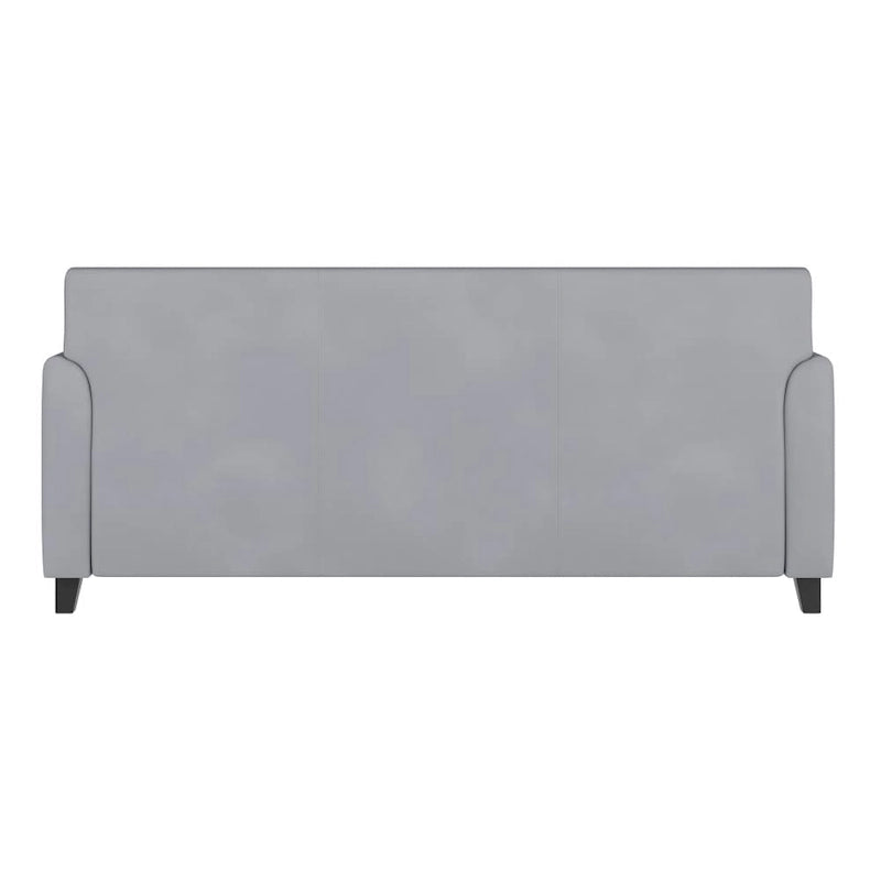 Canapé en similicuir avec structure épurée et coutures apparentes - 70 cm (L) x 29 cm (P) x 32,25 cm (H)