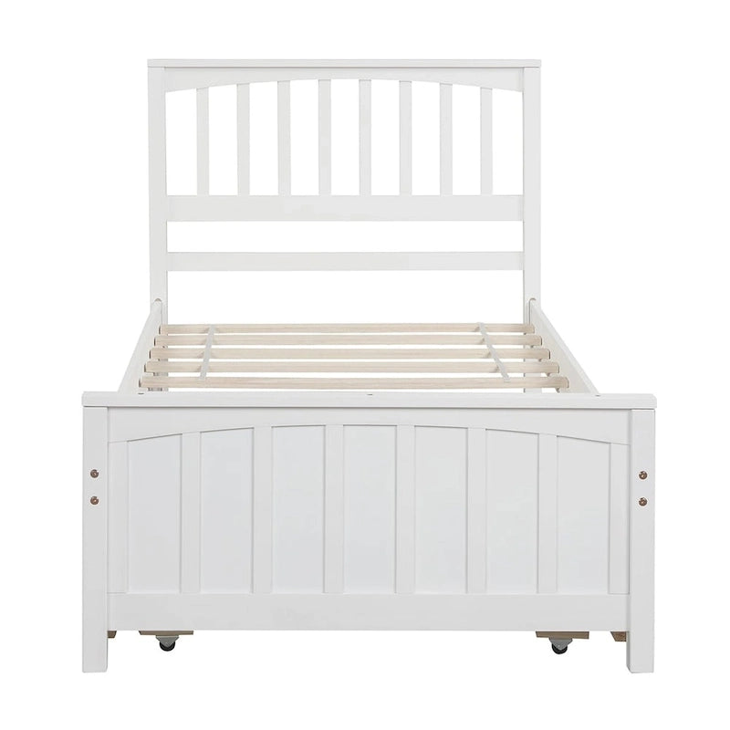 Lit plateforme Merax pour lit simple avec lit gigogne